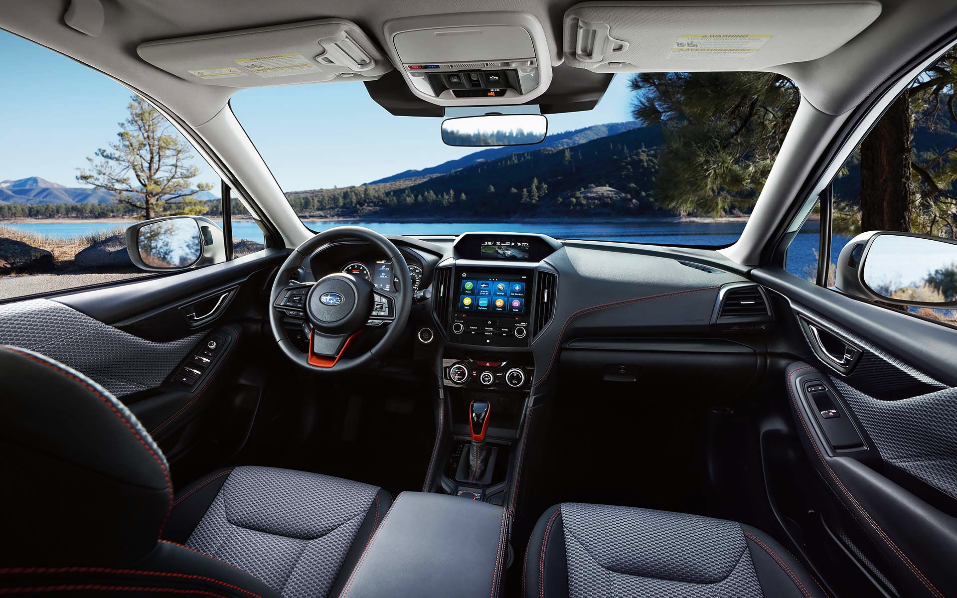 The interior and front dash of the 2022 Forester. | Dalton Subaru in National City CA