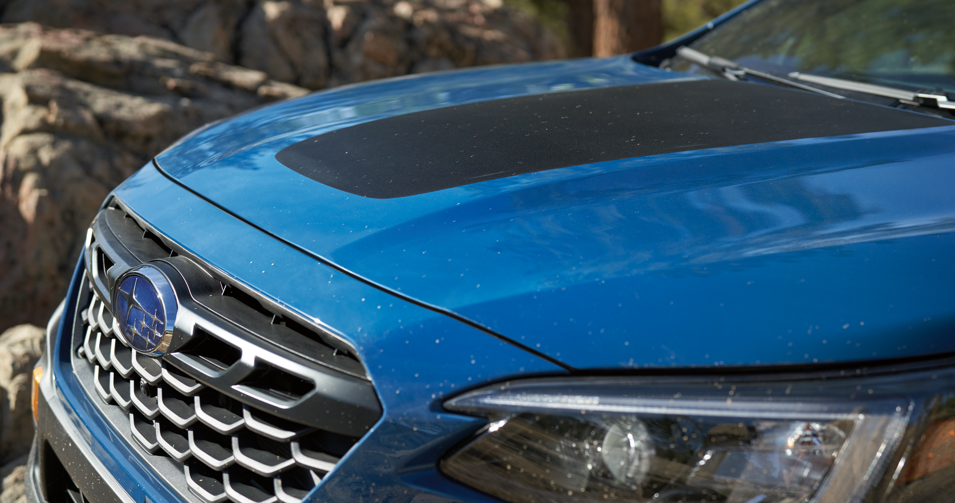 A close-up of the anti-glare hood design of the 2023 Outback Wilderness. | Dalton Subaru in National City CA