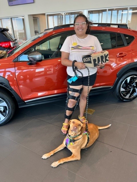 Subaru Owner and Pup Suzi