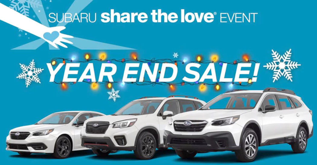 End of year Subaru savings