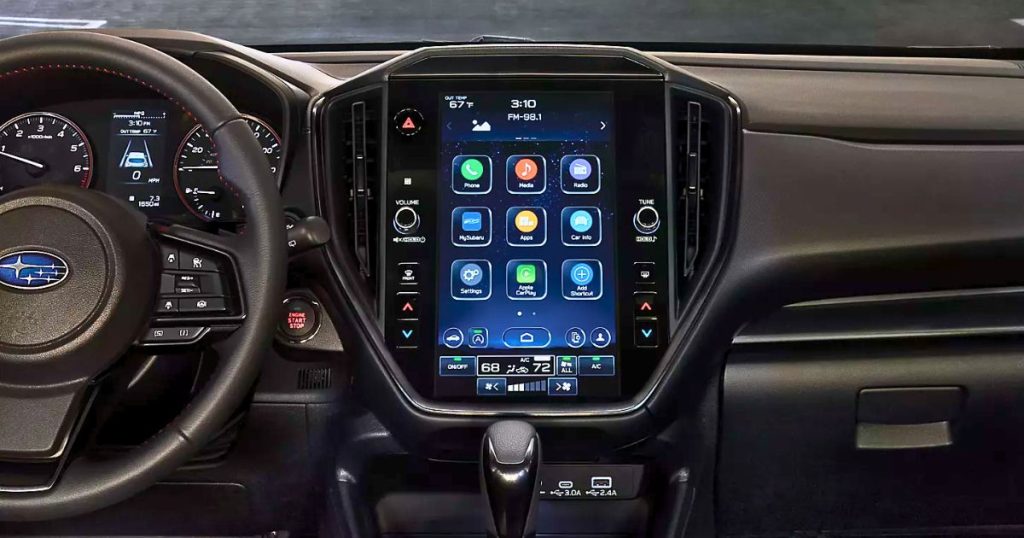 The standard 11.6-inch Multimedia Plus System screen in the 2026 Subaru Impreza.