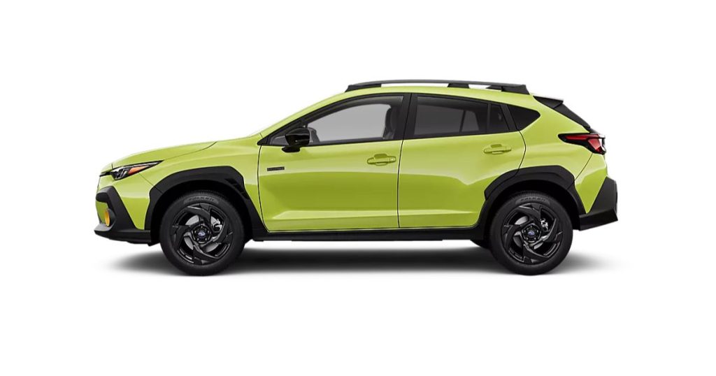 The 2026 Crosstrek Sport Hybrid in Citron Yellow Pearl