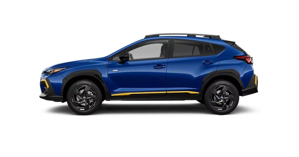 The 2026 Subaru Crosstrek Sport in Sapphire Blue Pearl