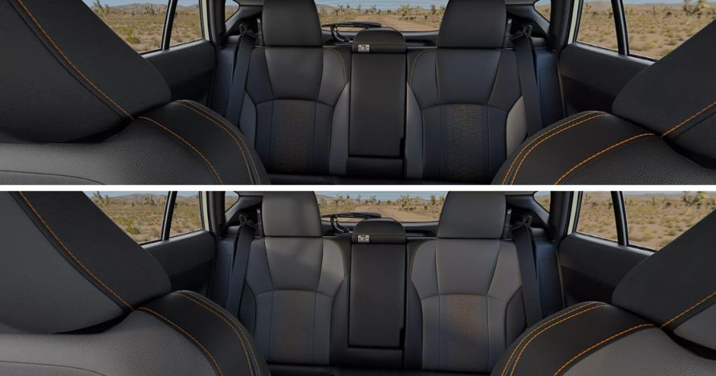 The 2026 Subaru Crosstrek has black or gray tone interior colors.