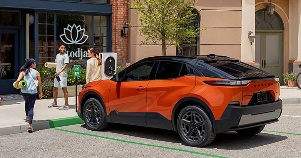 The 2026 Subaru Uncharted EV SUV has fast-charging capabilities.