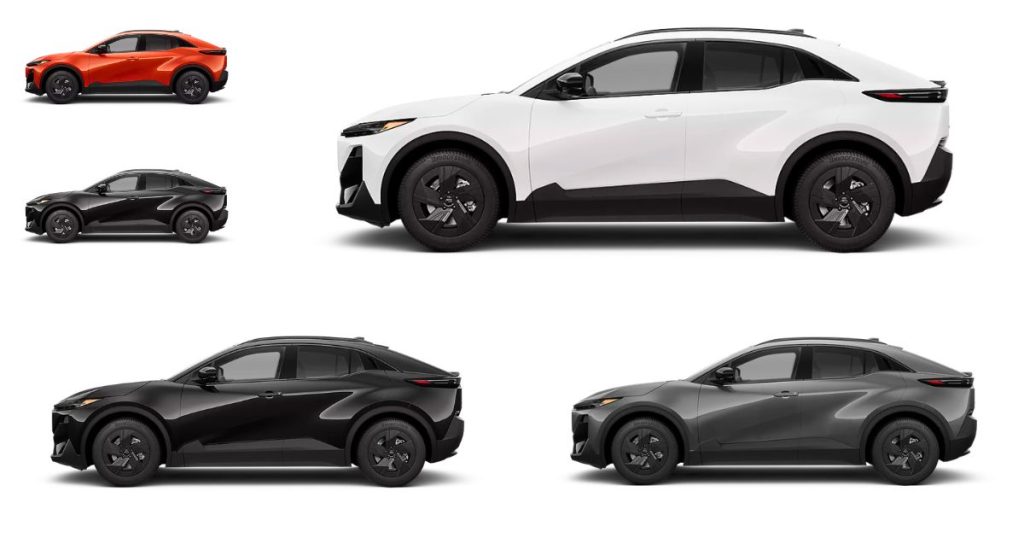 The 2026 Uncharted EV SUV has 5 exterior paints available