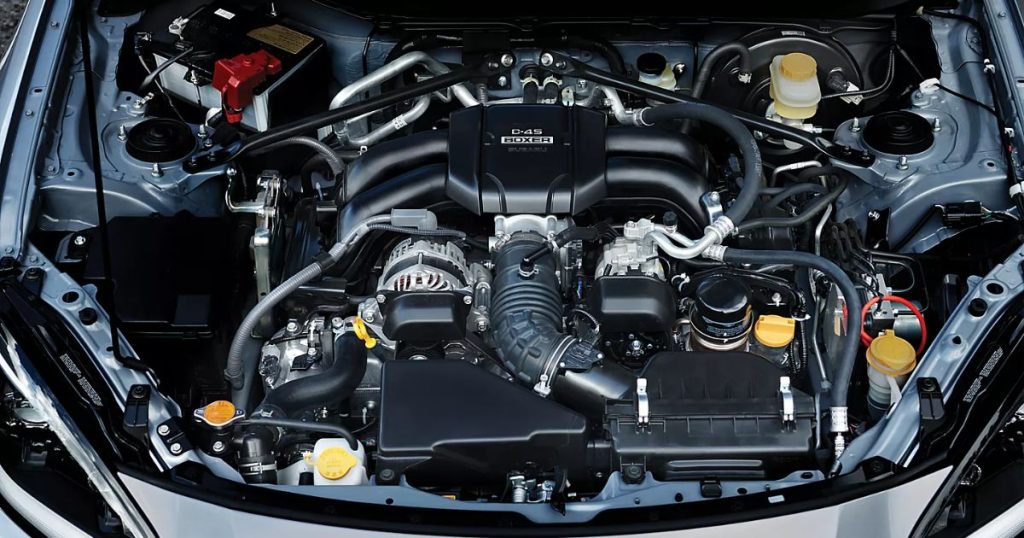 The 2.4-liter BOXER engine of the 2026 Subaru BRZ