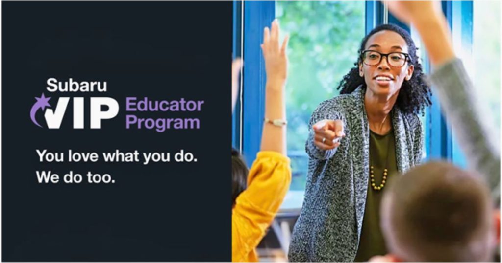 The VIP Educator Program for Subaru Ascent lease deals