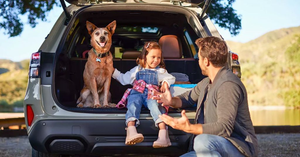 The 2026 Subaru Forester has a wide rear gate opening for easier loading