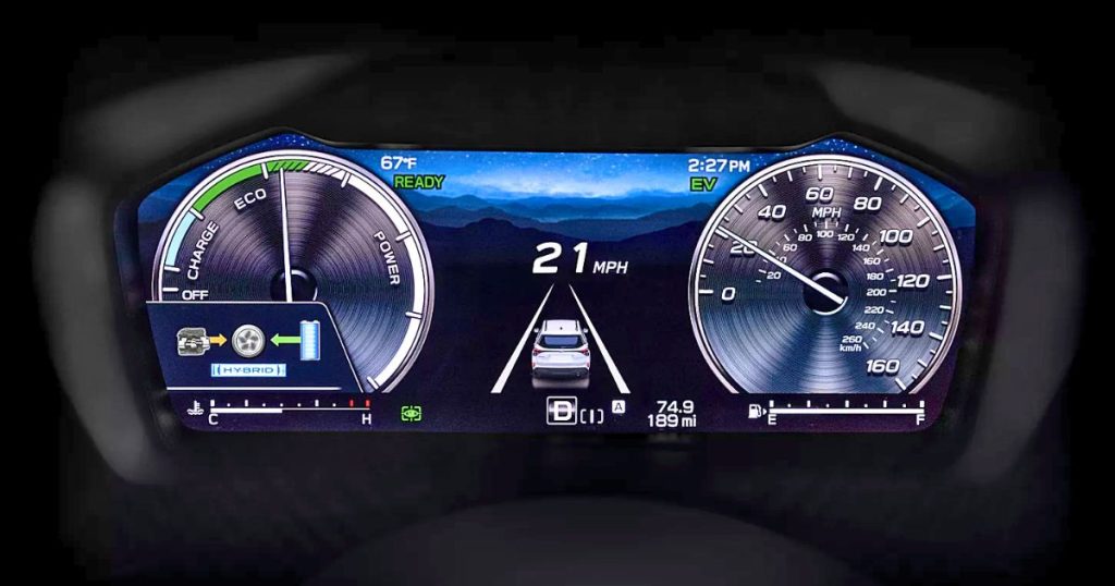 Digital Driver Display in the 2026 Subaru Hybrid models at Dalton Subaru National City