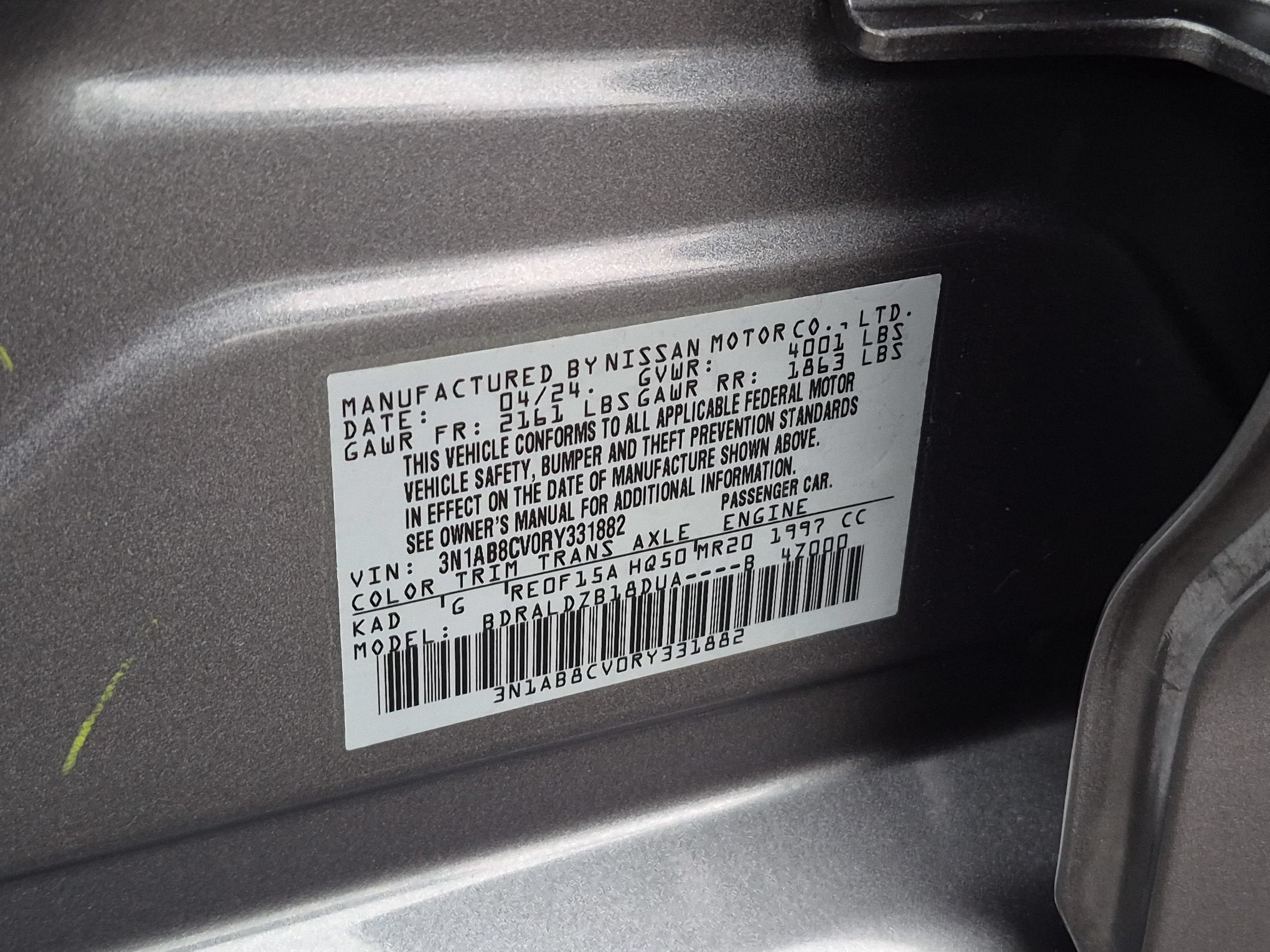 2024 Nissan Sentra SV