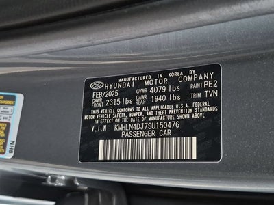 2025 Hyundai Elantra Hybrid Limited