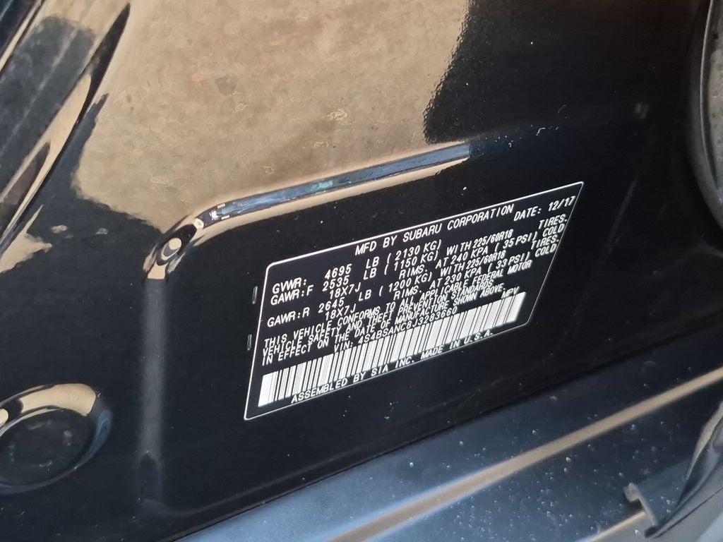 2018 Subaru Outback 2.5i Limited