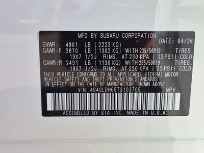 2026 Subaru Forester Sport Onyx Edition