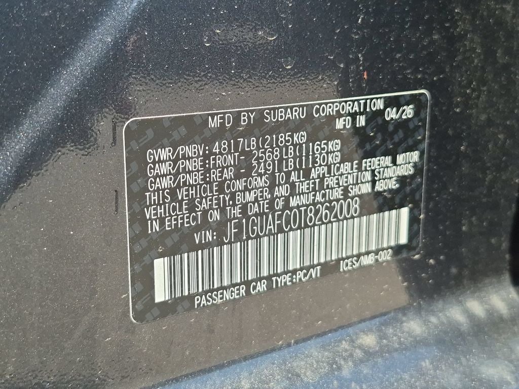 2026 Subaru Impreza Sport