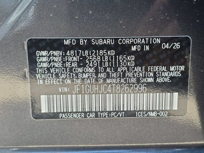 2026 Subaru Impreza RS
