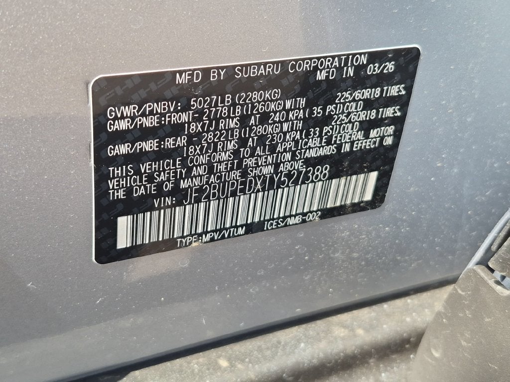 2026 Subaru Outback Touring