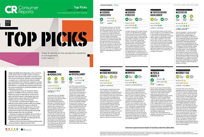 Consumer Reports Top Picks | Dalton Subaru National City in National City CA