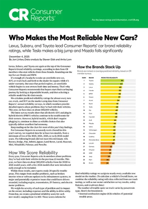 Who Makes the Most Reliable Cars | Dalton Subaru National City in National City CA