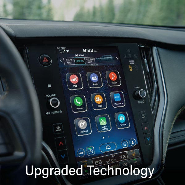 An 8-inch available touchscreen with the words &ldquo;Ugraded Technology&ldquo;. | Dalton Subaru National City in National City CA