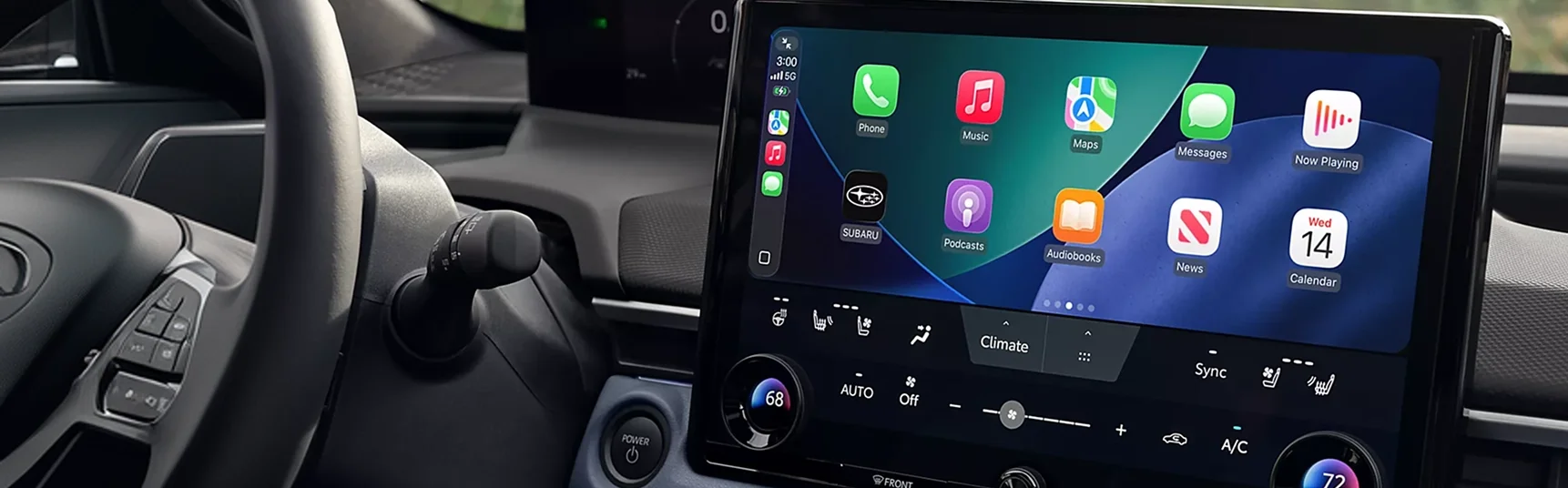 Subaru multimedia system touchscreen