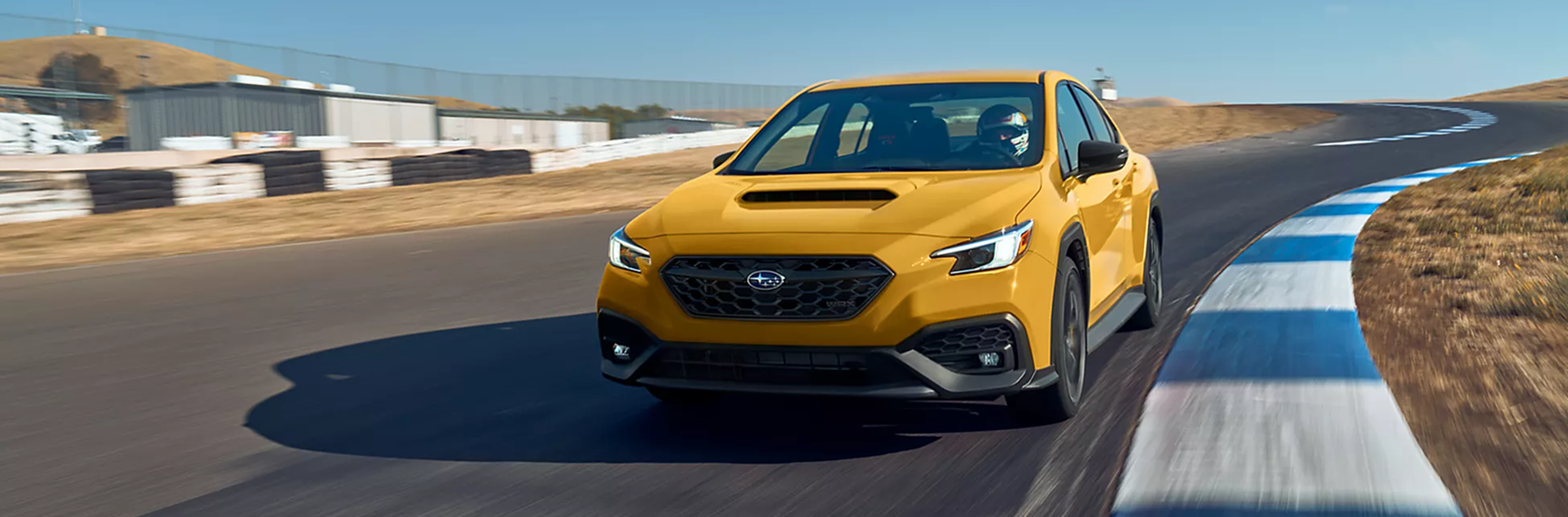 WRX Series.Yellow electronically adjustable dampers