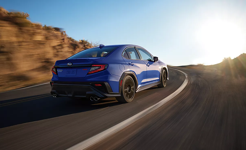 WRX showcasing track-tuned suspension