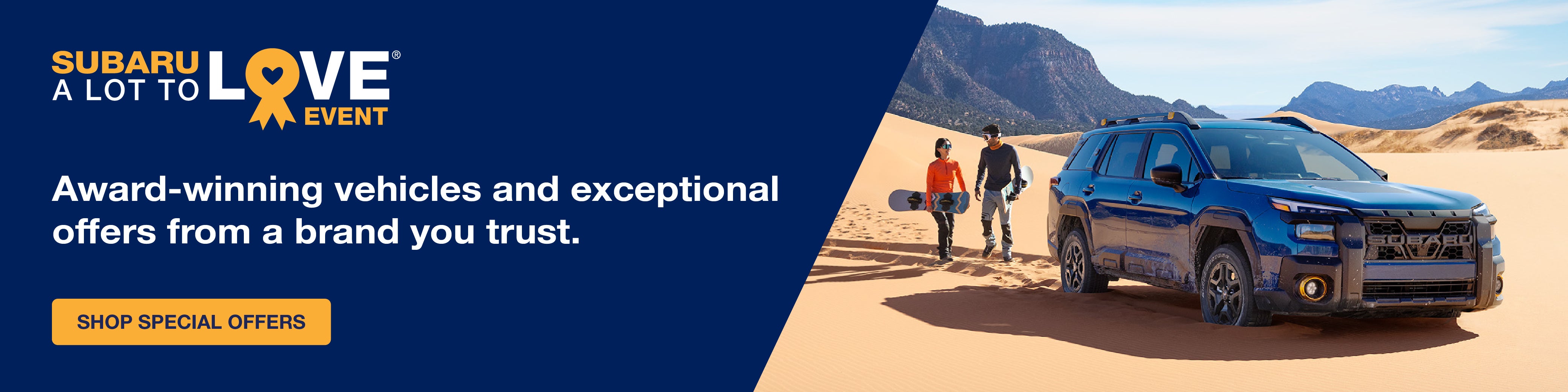 Award-winning vehicles and exceptional offers