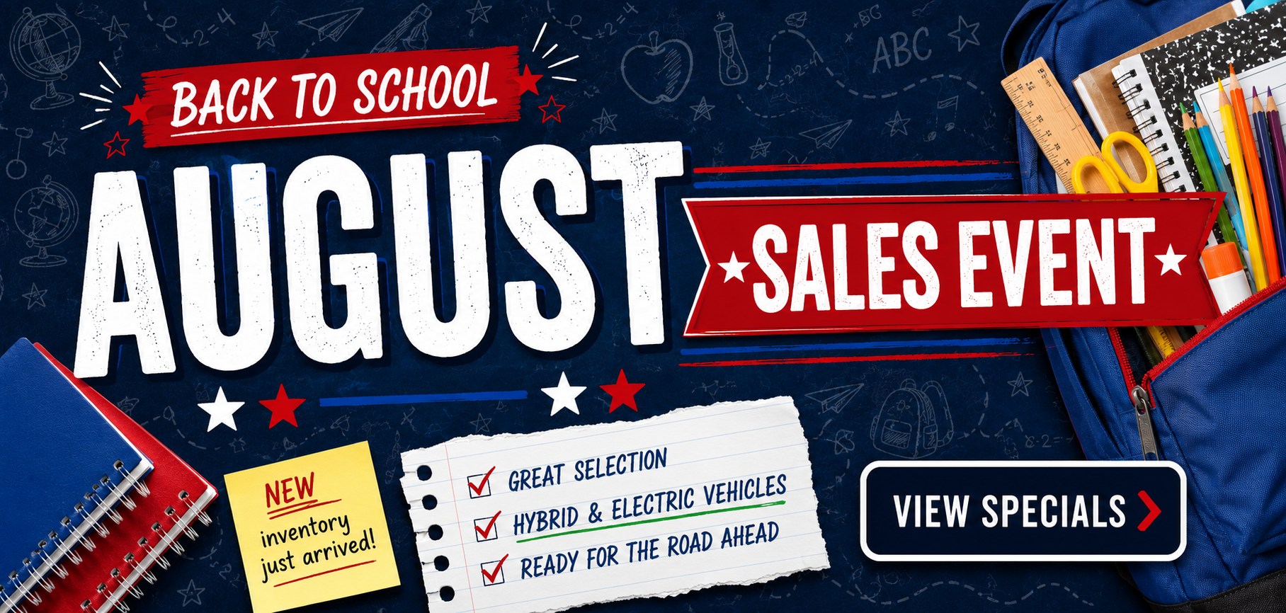 back to school Sales Event