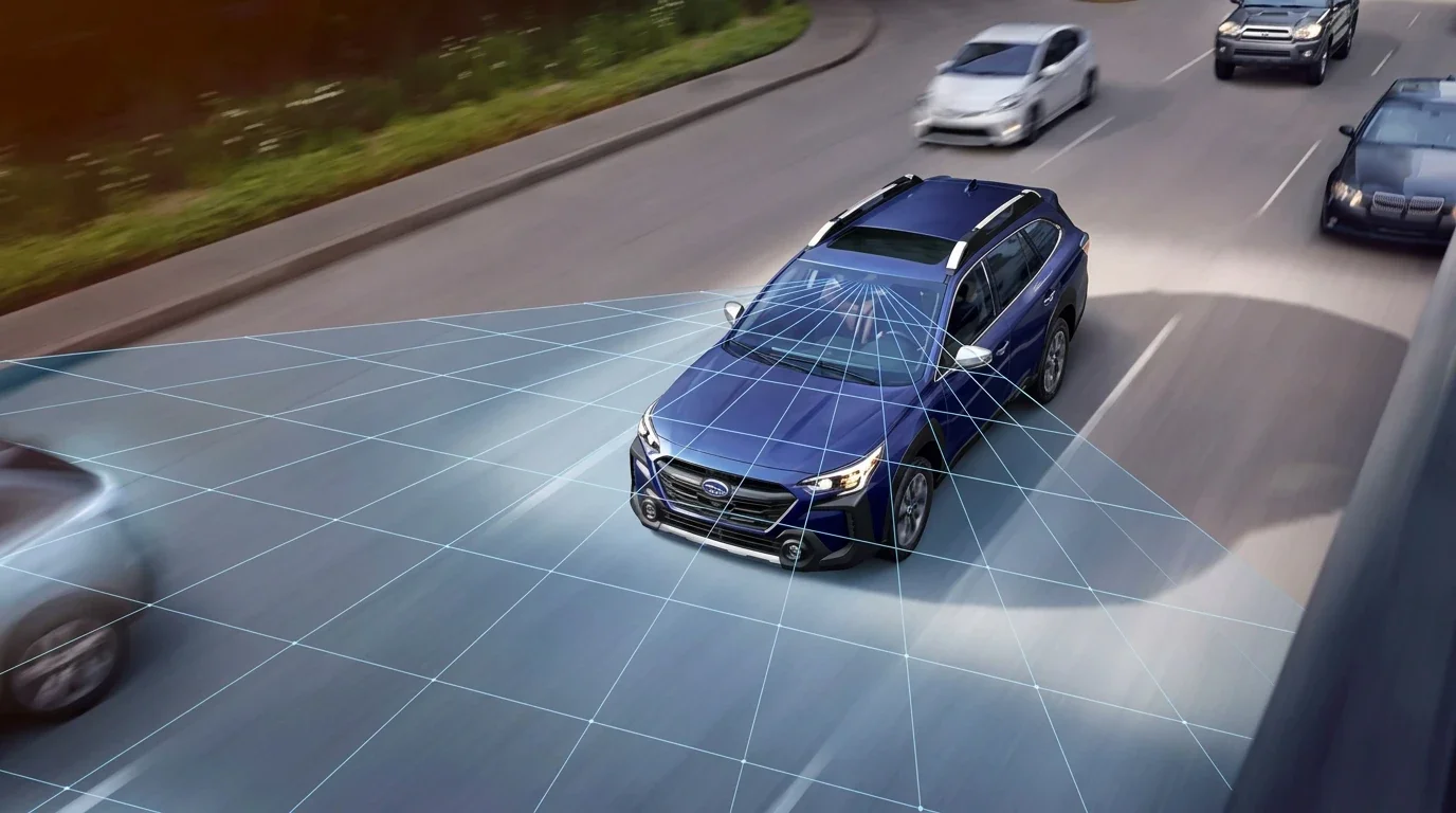 Subaru EyeSight driver assist watching the road ahead.