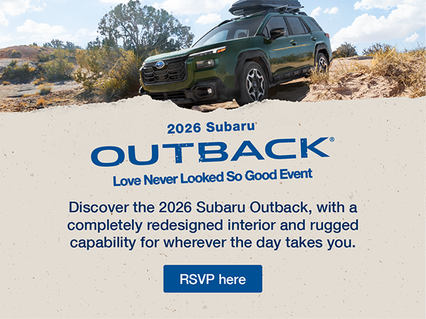 Love Never Looked So Good. Subaru Outback driving on rugged 